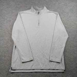 BKE Sweater Mens‎ XL Gray Quarter Zip Pullover Textured Knit Casual Top